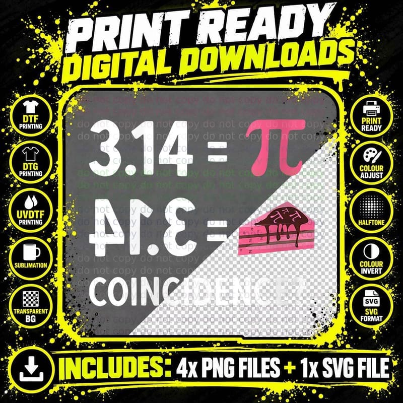 Math 3, 14 = Pie - Coincidence Pi, Princess T-Shirt Png SVG Digital Bundle