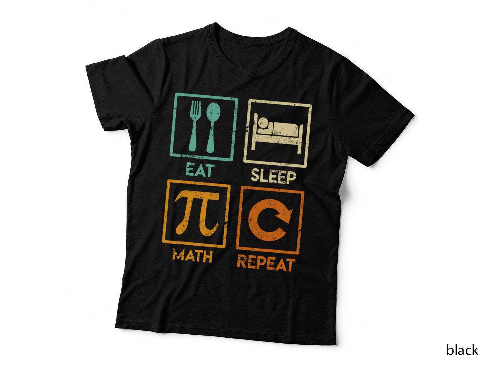 Mathematician Saying Eat Sleep Math Repeat Mathematics T-Shirt