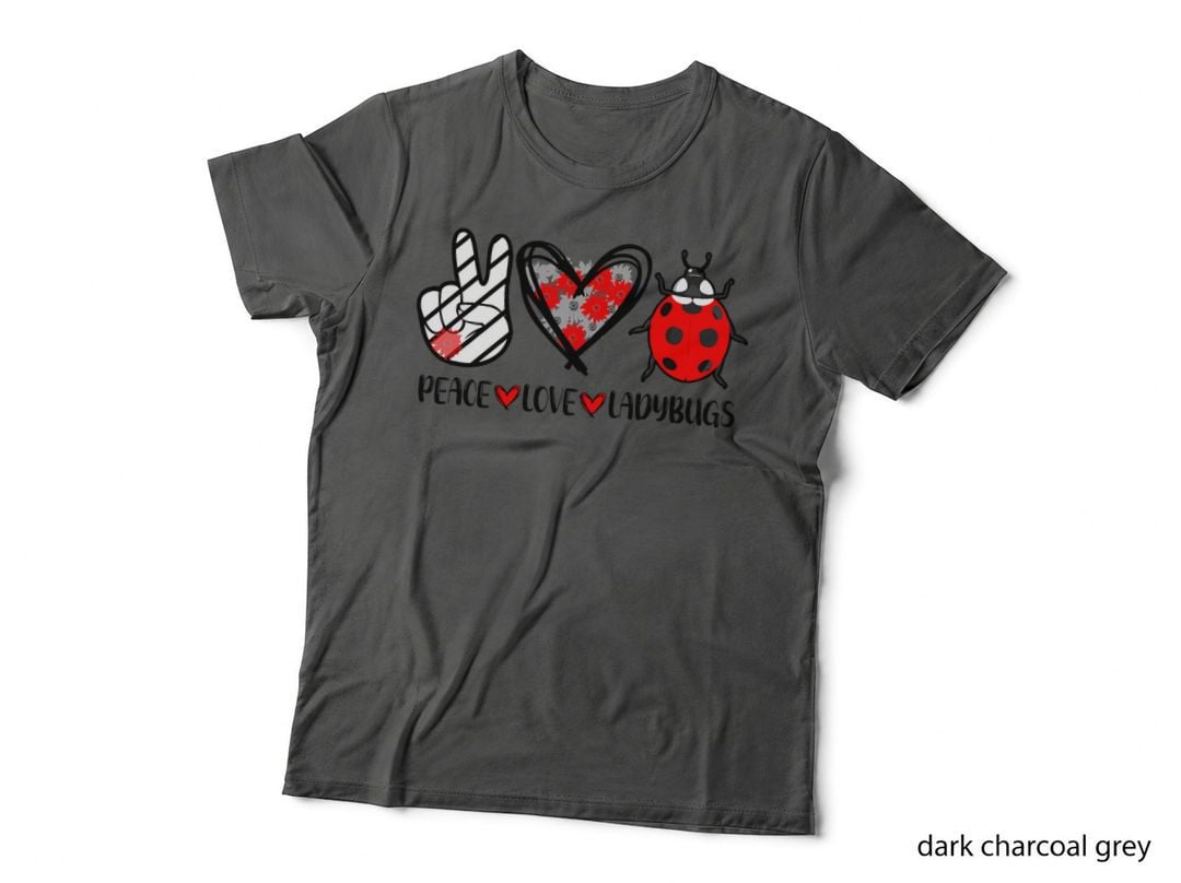 Peace Love Ladybugs Good Luck Nature Lover Lady Bugs Lover T-Shirt