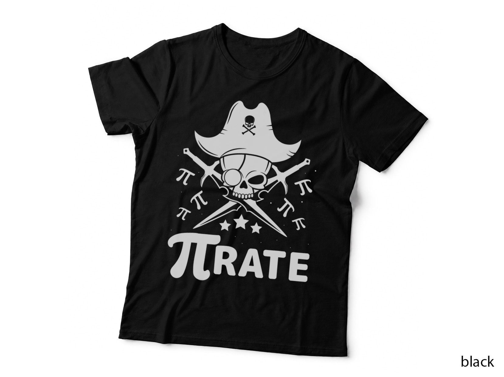 Pi-Rate Happy Pi Day Math Pirate Pun T-Shirt