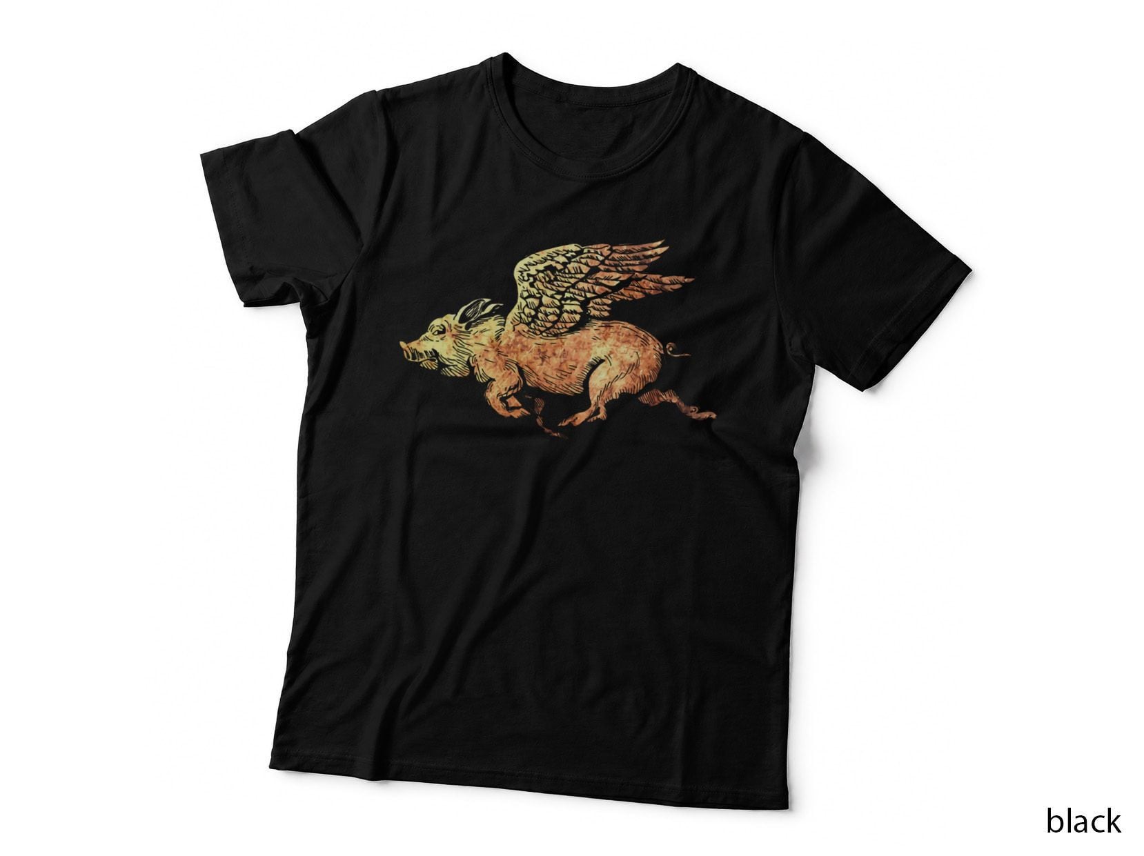 Pig Flying with Wings Fly Pig Lovers T-Shirt