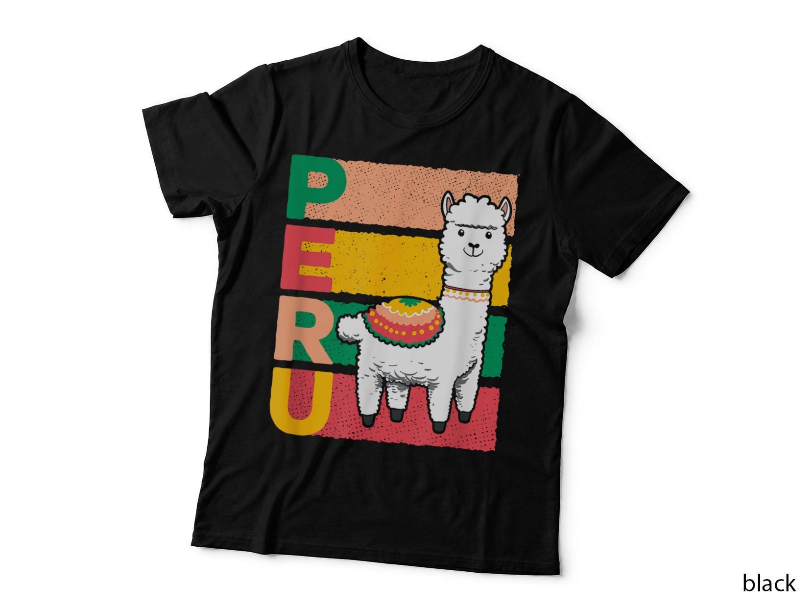 Sweet Llama Peru Illustration for a Peruvian T-Shirt