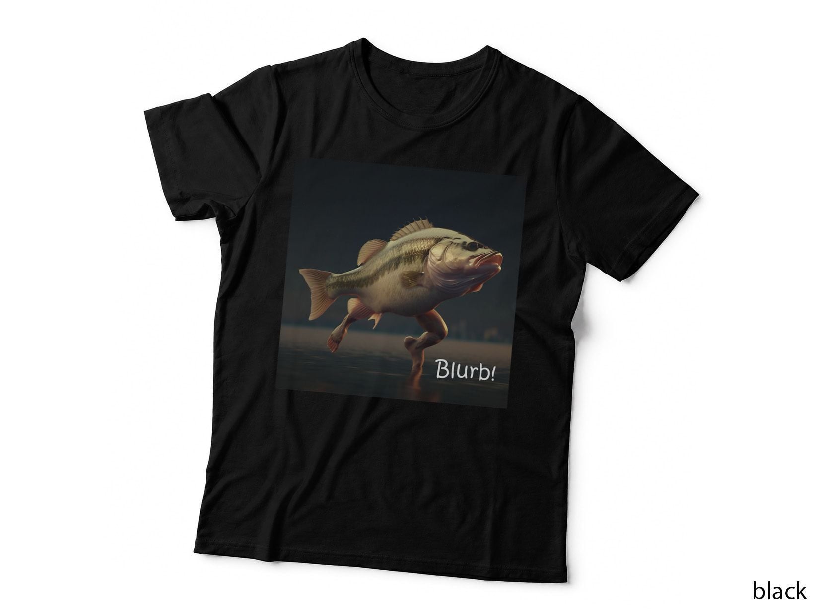 Blurb Running Fish T-Shirt