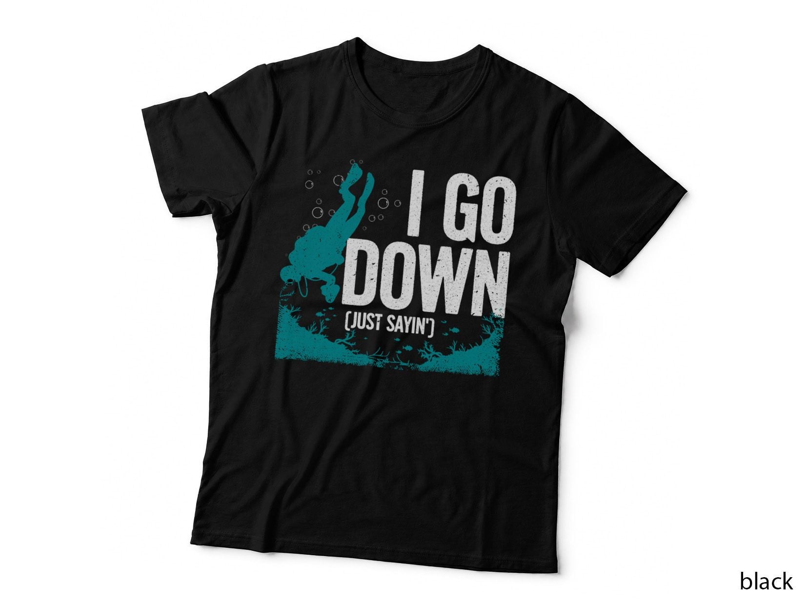 Cute Scuba Diving Design for Men Women Diving Scuba Diver T-Shirt