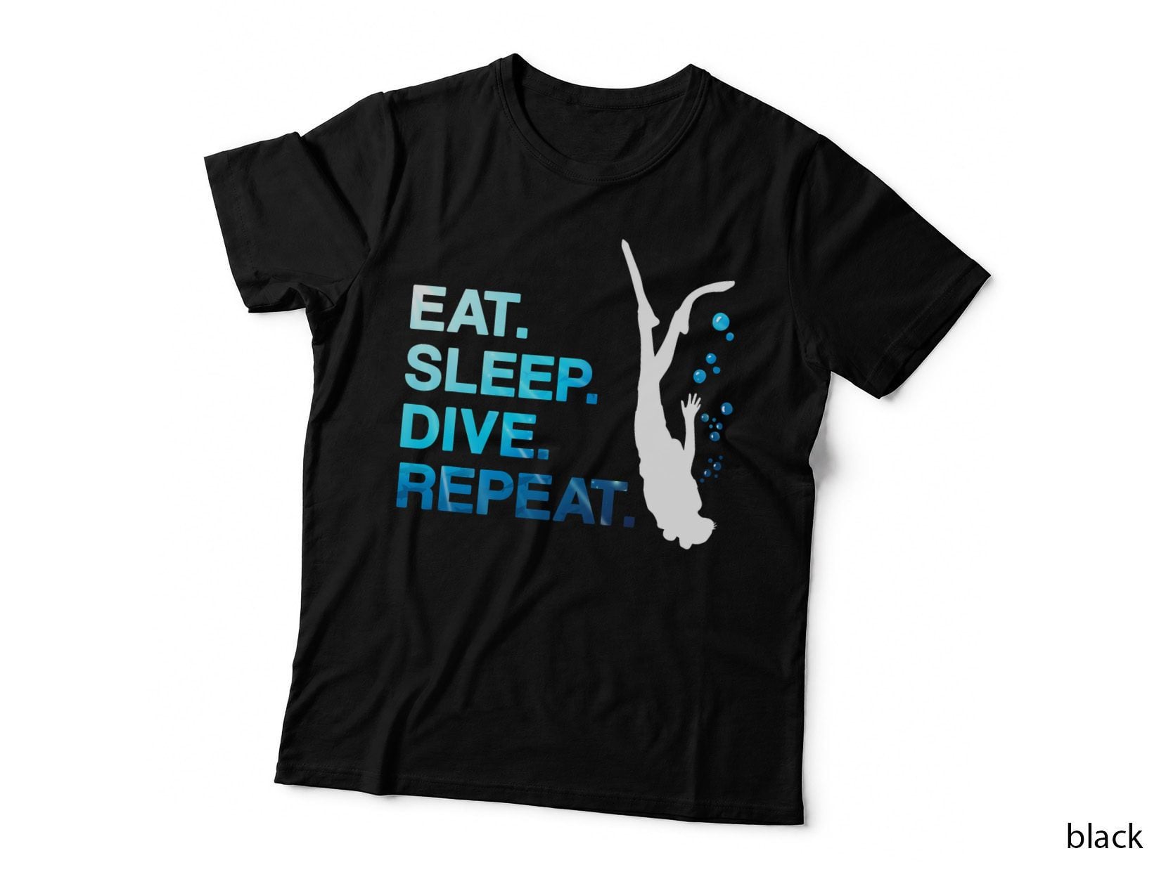 Eat Sleep Dive Repeat Scuba Diver Diving Instructor Gift T-Shirt