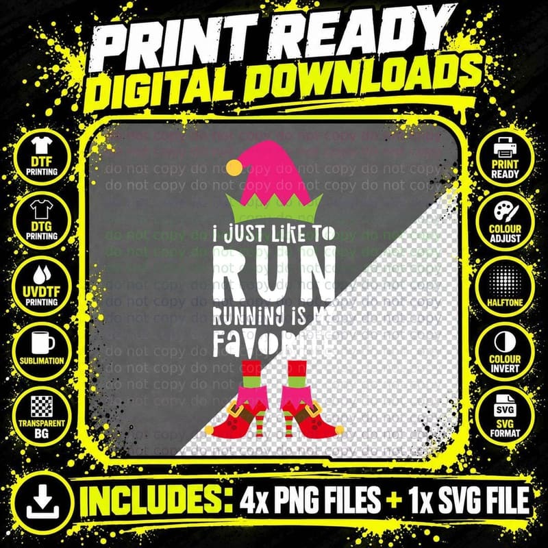I Just Like to Run Running Is My Favorite Runner Top Png SVG Digital Bundle