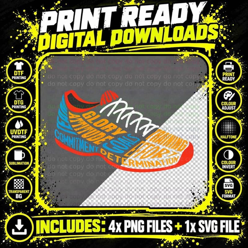 Long Distance Runner XC Running Cross Country Training Png SVG Digital Bundle
