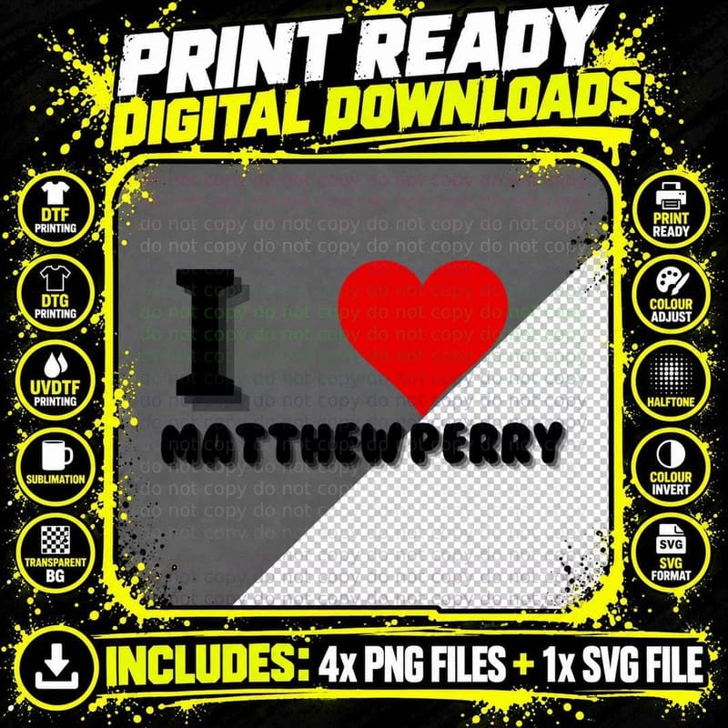 My Love Sunset Matthew Perry T-Shirt Png SVG Digital Bundle