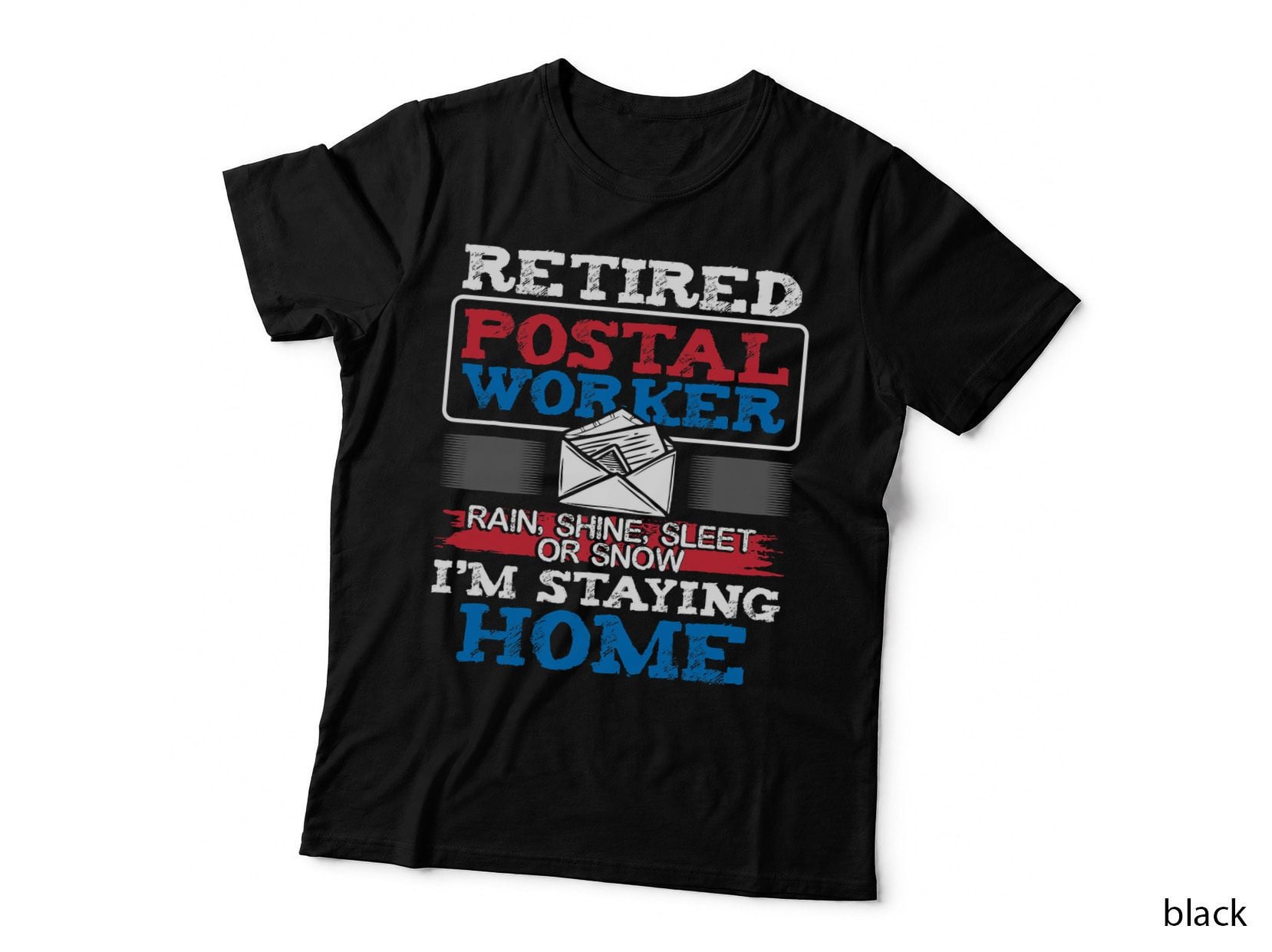 Retired Post Postal Worker Retirement Postman Office T-Shirt