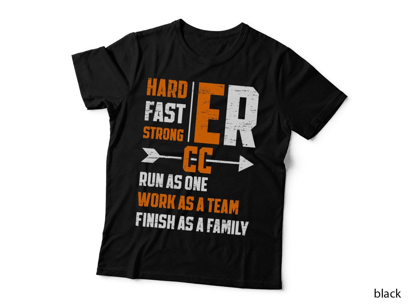 Run as One Work as a Team Runner Cross Country Running T-Shirt