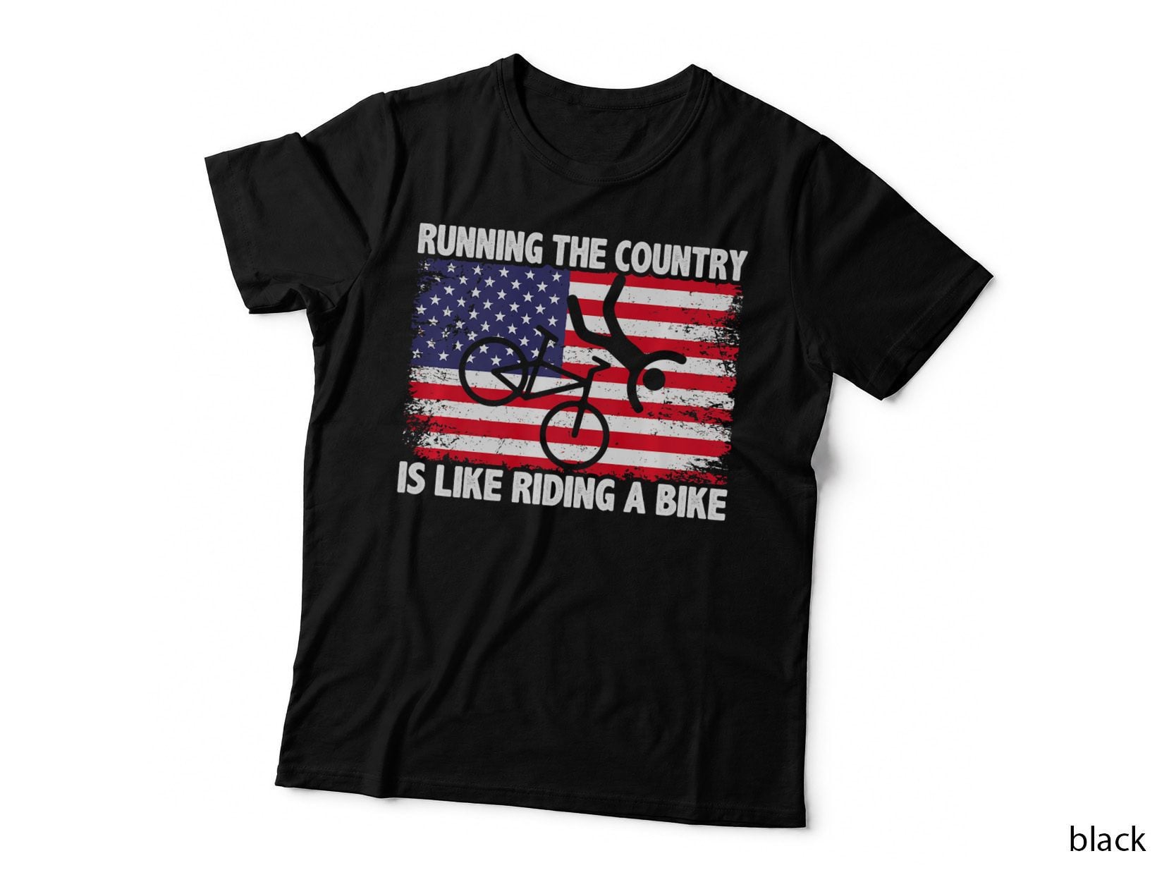 Running Country Is Like Riding a Bike, Runner T-Shirt