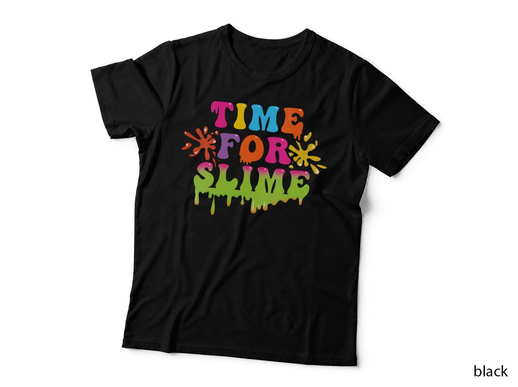 Time for Slime Kid Love Crafts Lover Art Colorful Slime T-Shirt