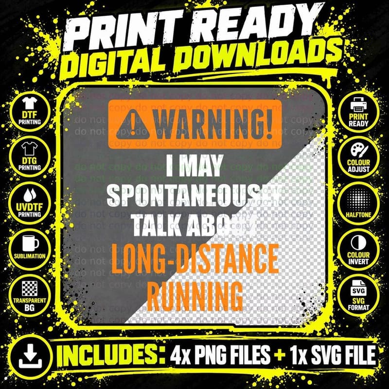 Warning I May Spontaneously Talk About Long-Distance Png SVG Digital Bundle
