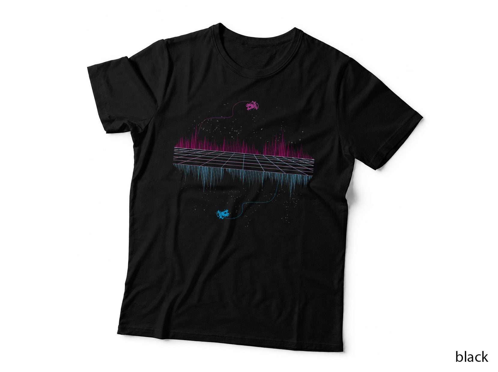 Outrun Synthwave Soundwave Vaporwave Aesthetic T T-Shirt