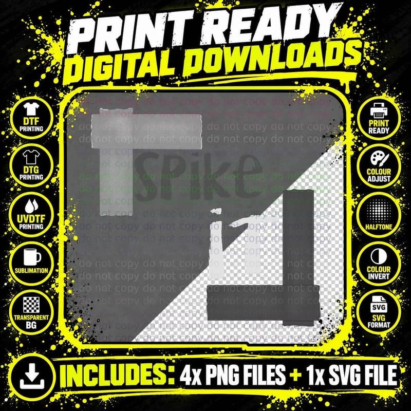 Spike It - Gaff Tape for Theatre Lovers, Actors Png SVG Digital Bundle