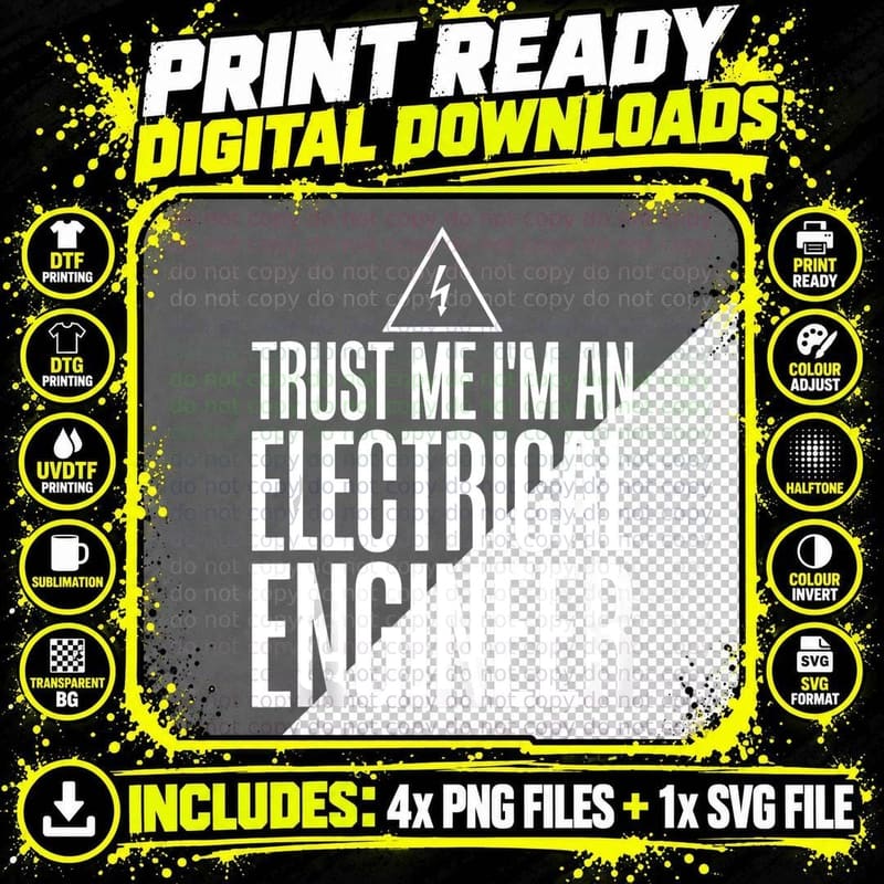 Electrical Engineers Trust Funnys Men Women Gifts T-Shirt Png SVG Digital Bundle