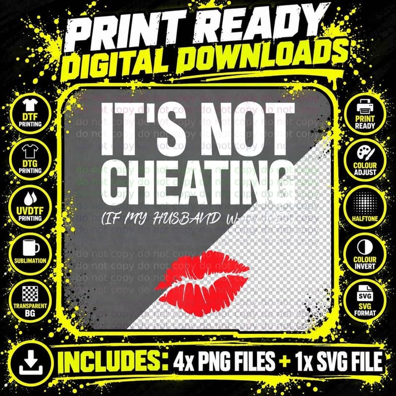 It's Not Cheating If My Husband Watches Swinger Wife Png SVG Digital Bundle