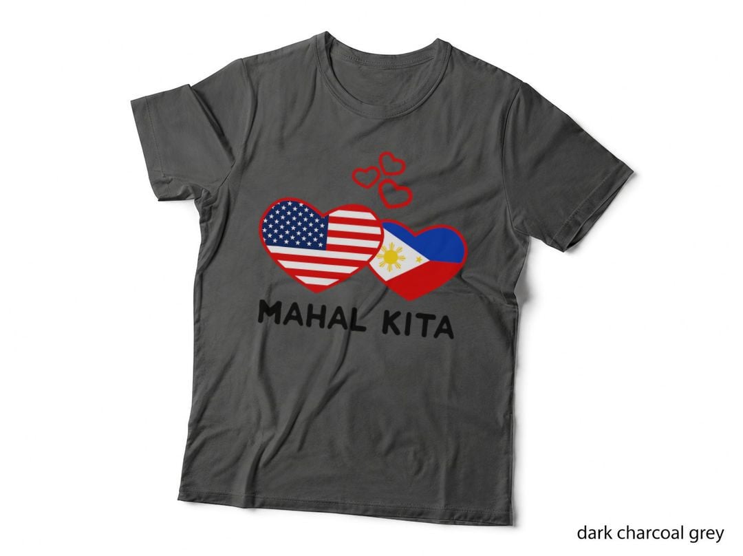 Mahal Kita Filipino American Hearts Filipina Wife Philippine T-Shirt