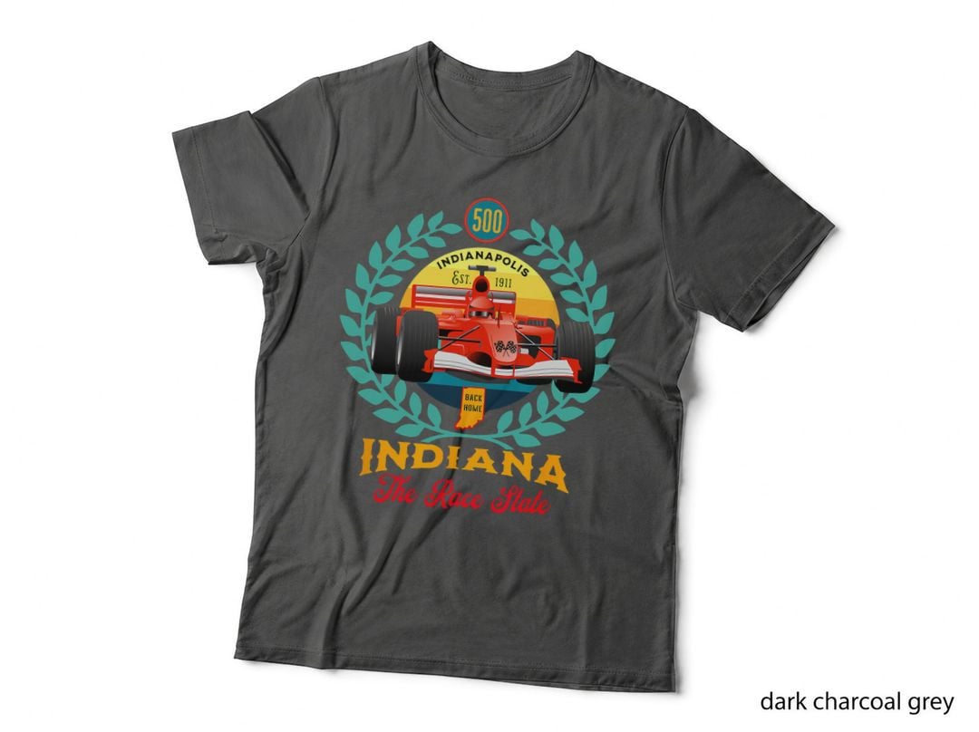 500 Indianapolis Indiana the Race State Checkered Flag T-Shirt