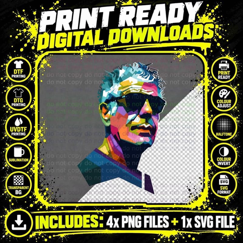 Anthony Bourdain WPAP Kids Hoodie, Childrens Wear T-Shirt Png SVG Digital Bundle
