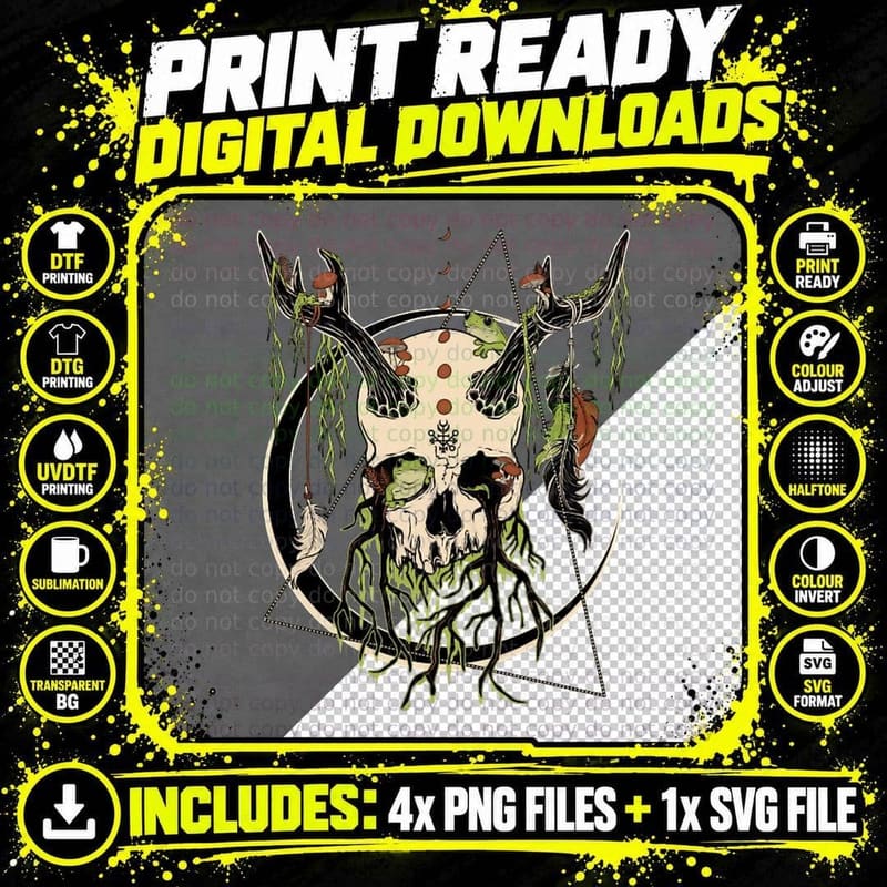 Antlers and Boughs T-Shirt Png SVG Digital Bundle