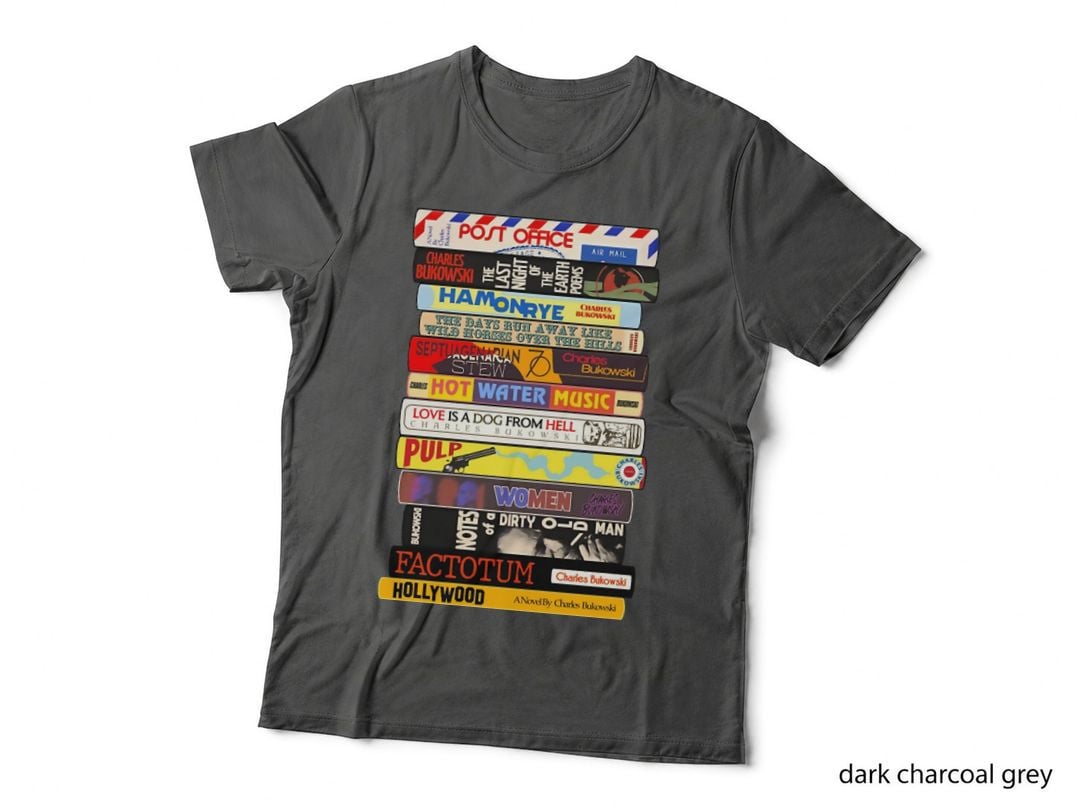 Charles Bukowski Books Stack T-Shirt
