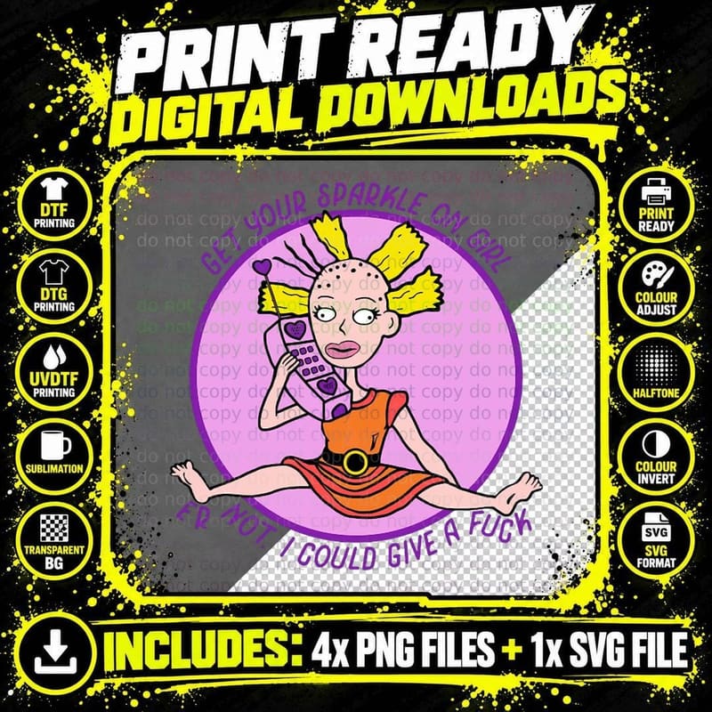 Cynthia Pickles Get Your Sparkle on... T-Shirt Png SVG Digital Bundle