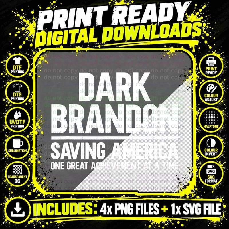 Dark Brandon Saving America T-Shirt Png SVG Digital Bundle
