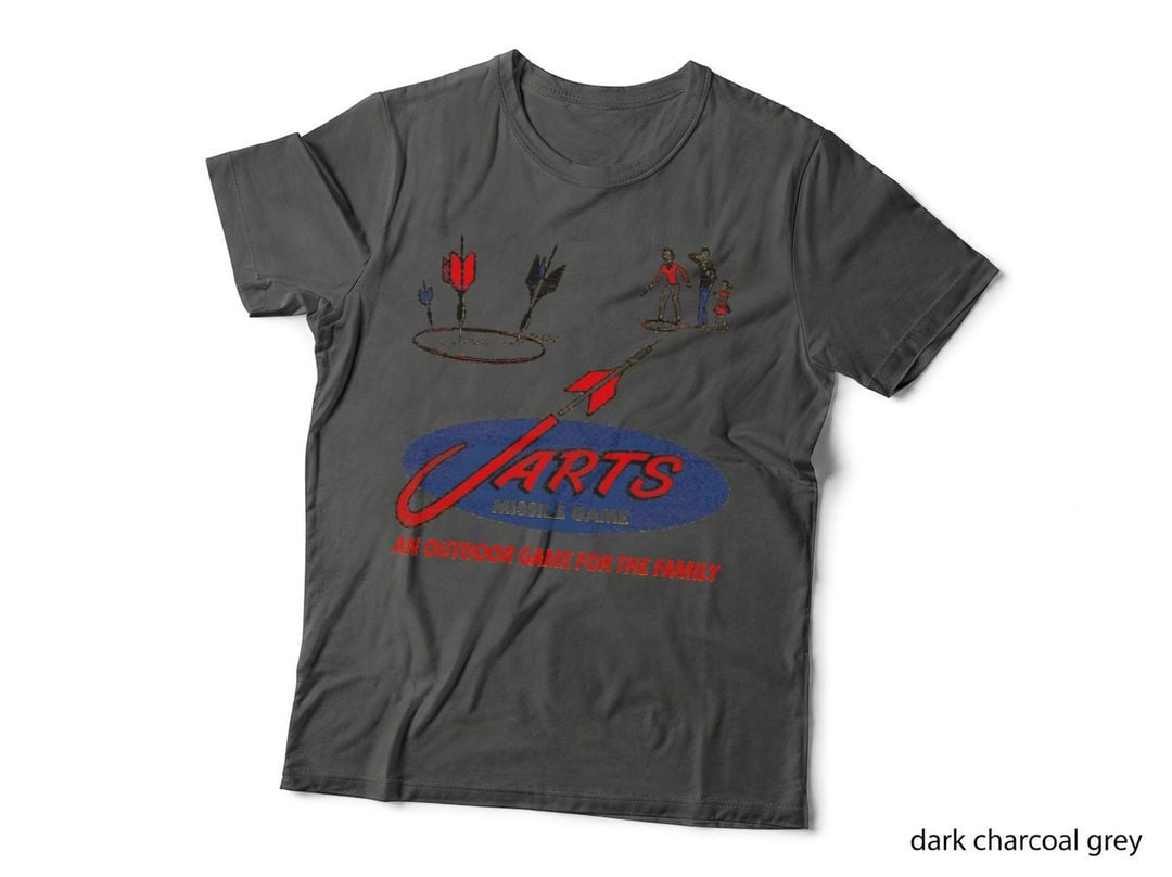 Defunct 60s Lawn Jarts Missile Game T-Shirt
