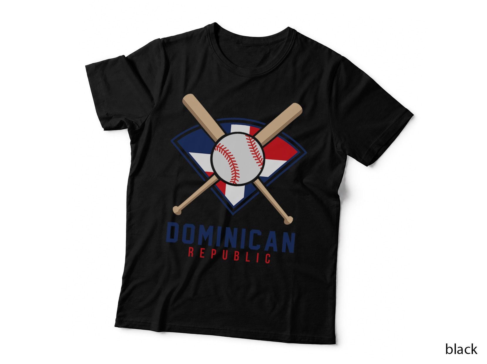 Dominican Republic Team T Shirt Flag Patriotic Beisbol