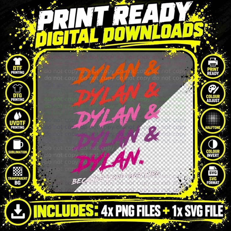 Dylan Because I Spit Hot Fire T-Shirt Png SVG Digital Bundle