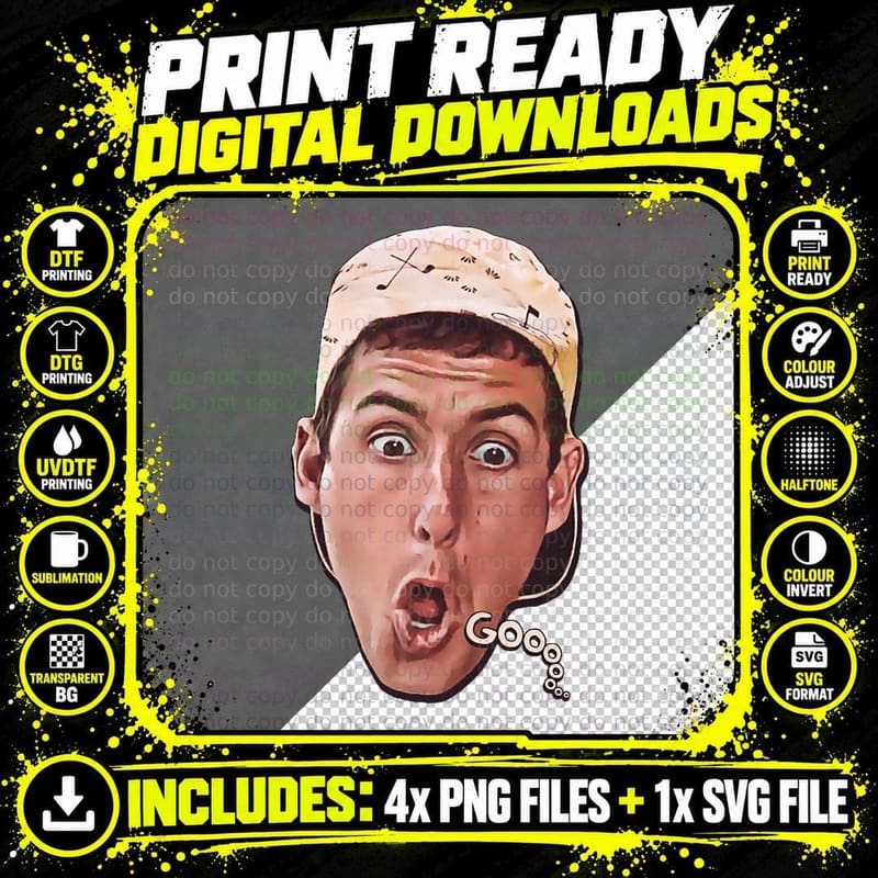 GOO!!! BILLY Madison T-Shirt Png SVG Digital Bundle