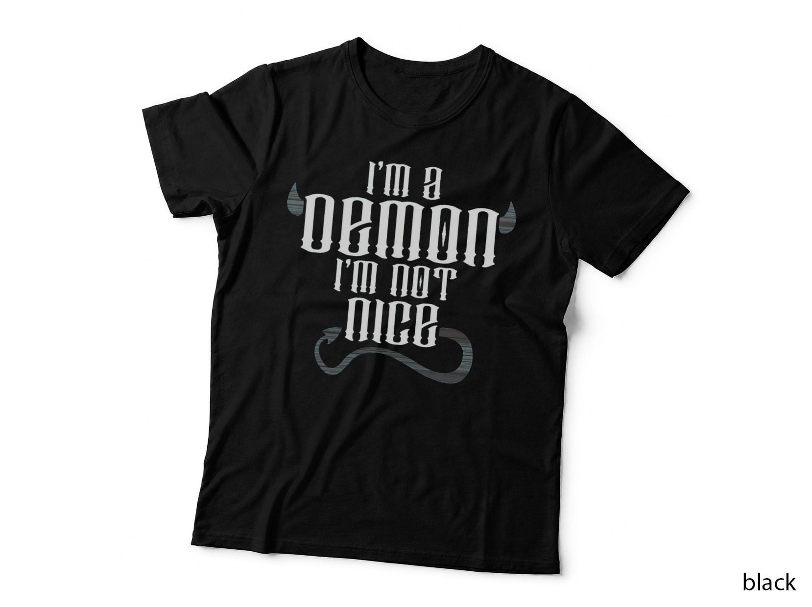 Good Omens I'm a Demon, I'm Not Nice (Horns) T-Shirt