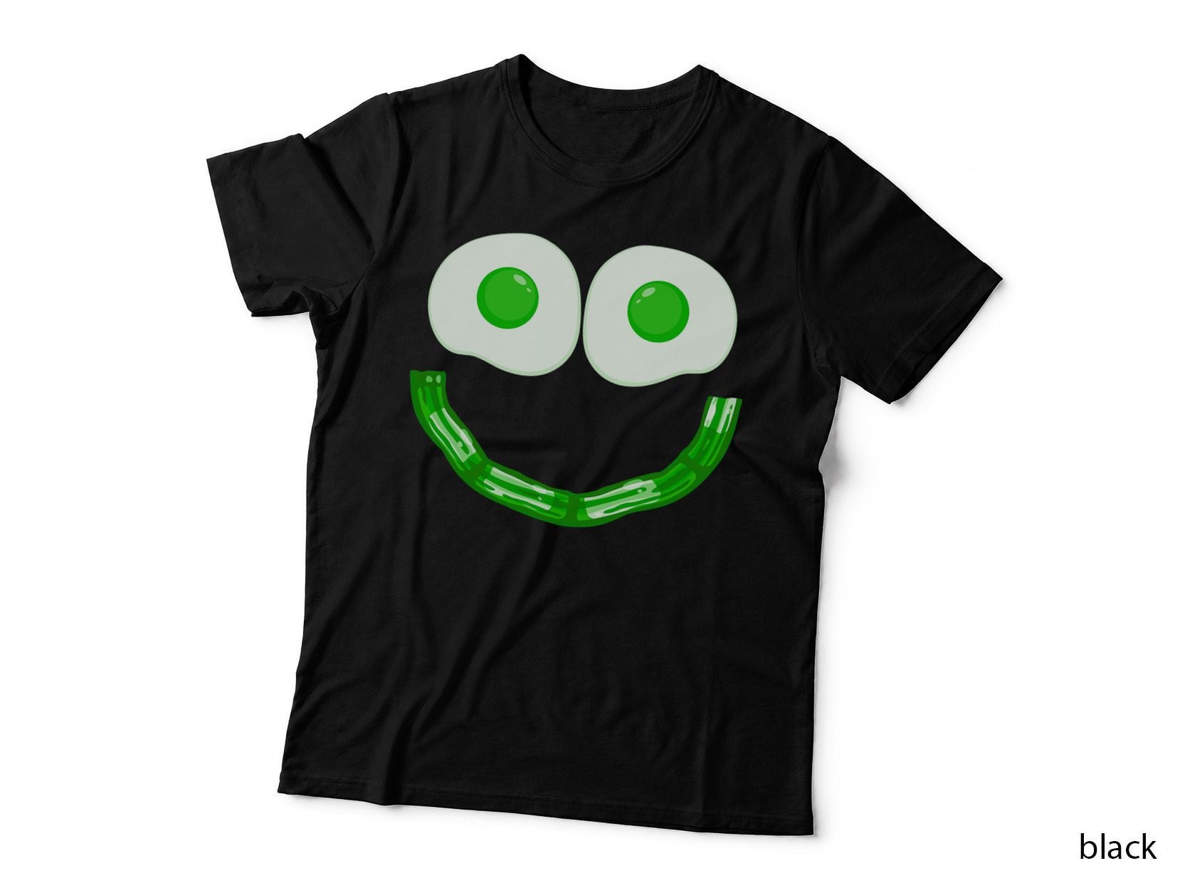 Green Eggs Ham Smile Face Brunch Breakfast Costume T-Shirt