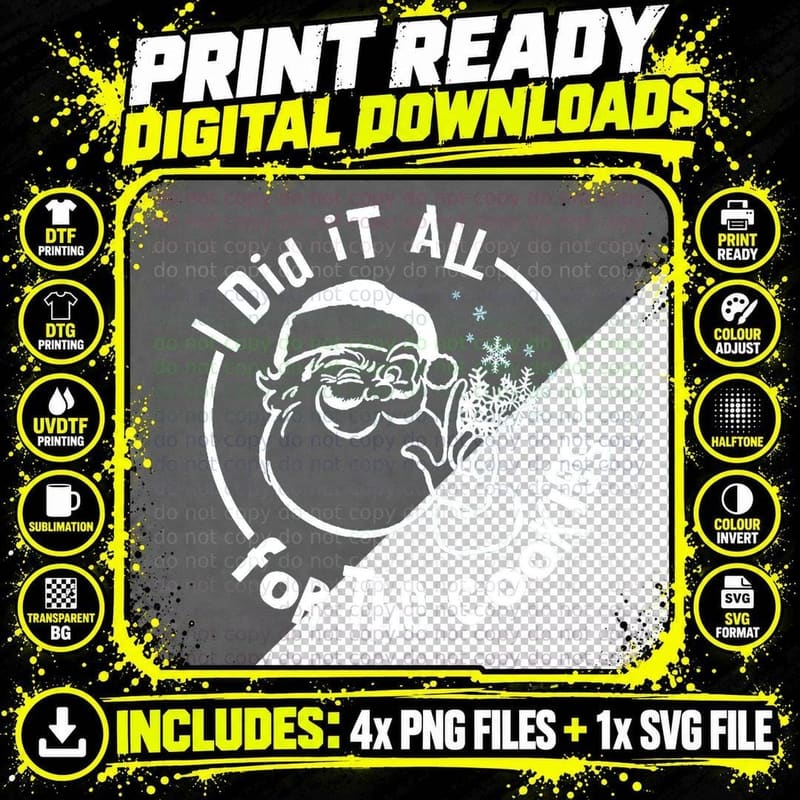 I Did It All for the Cookies T-Shirt Png SVG Digital Bundle