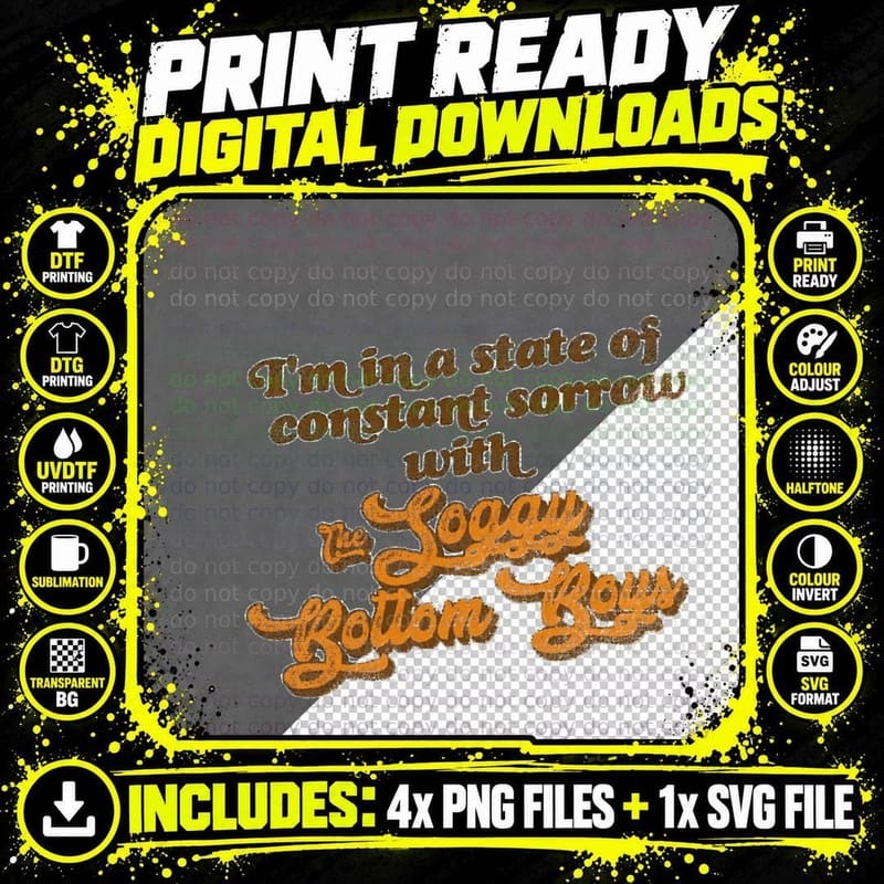 I'm in Constant Sorrow with the Soggy Bottom Boys T-Shirt Png SVG Digital Bundle