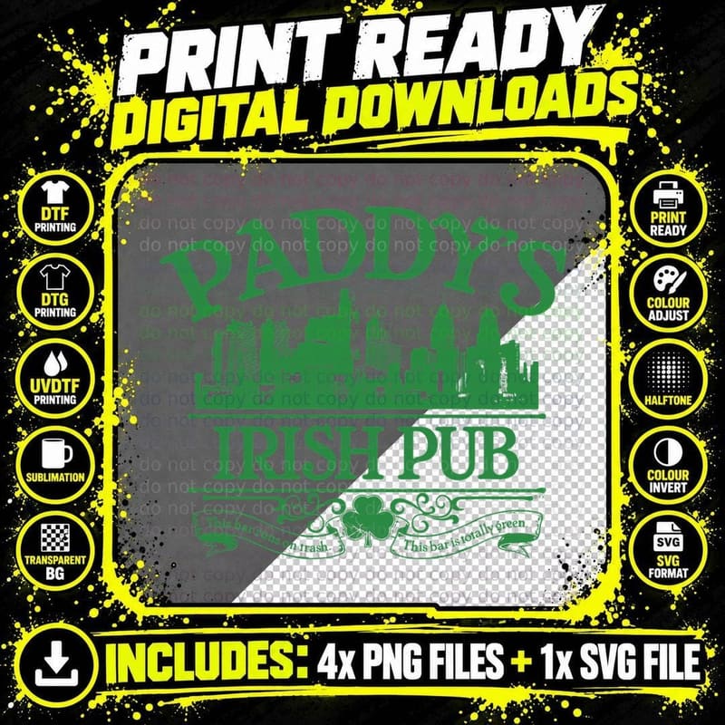 It's Always Sunny in Philadelphia Paddy's Logo & Philly Png SVG Digital Bundle