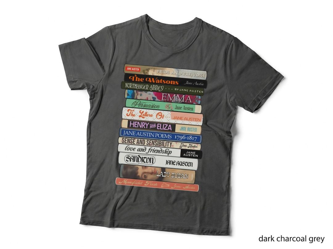 Jane Austen Books Stack T-Shirt
