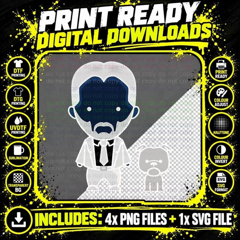 John Wick Kids Hoodie, Childrens Wear T-Shirt Png SVG Digital Bundle