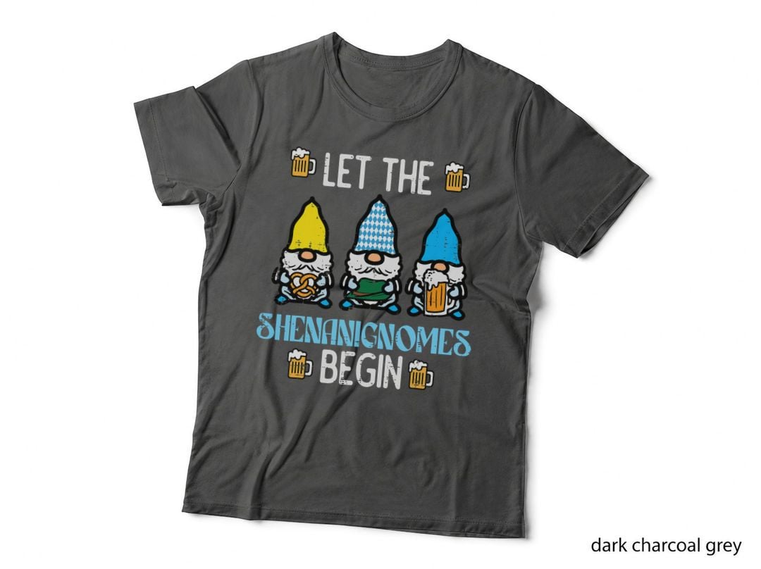 Let the Shenanignomes Begin Gnomes Bavarian Oktoberfest T-Shirt