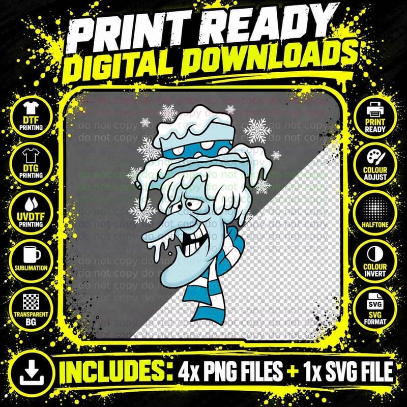 Miser Brothers - Snow Miser T-Shirt Png SVG Digital Bundle