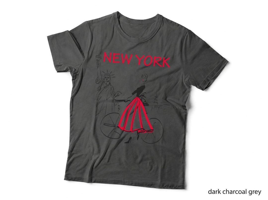 New York T-Shirt Woman - New York Bicycle - 5 Colors
