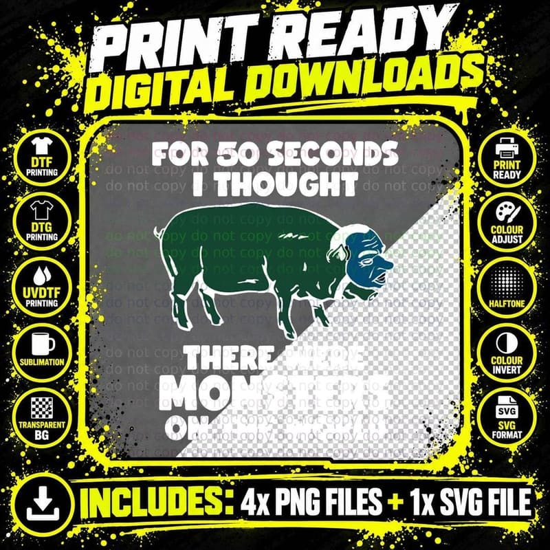 Nixon Pig Monsters on the World T-Shirt Png SVG Digital Bundle