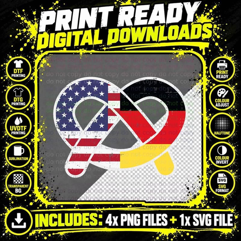 Oktoberfest German US Flag Costume Boys Girls Kids Women Png SVG Digital Bundle