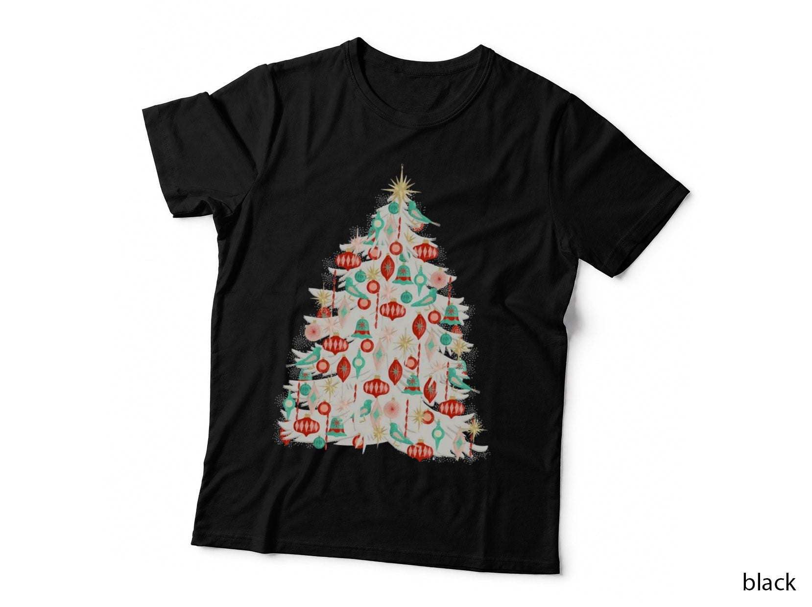 Shiny Ornaments Tree T-Shirt
