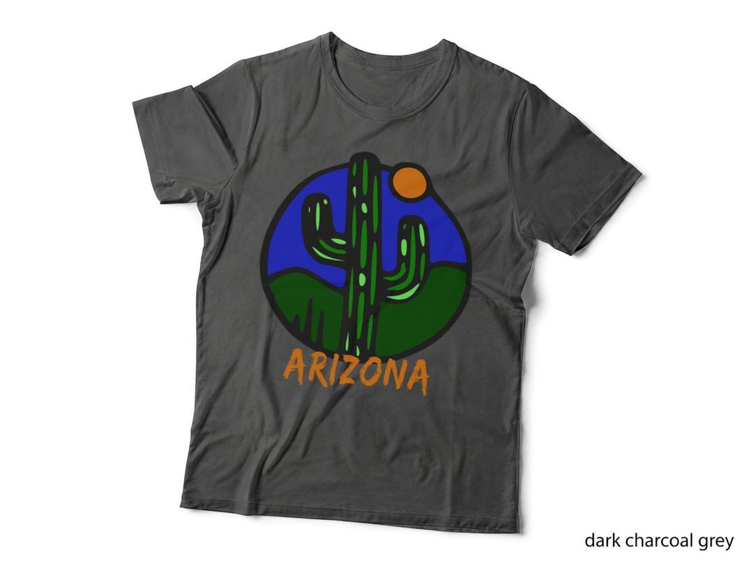 State of Arizona Cactus Sun and Desert T-Shirt