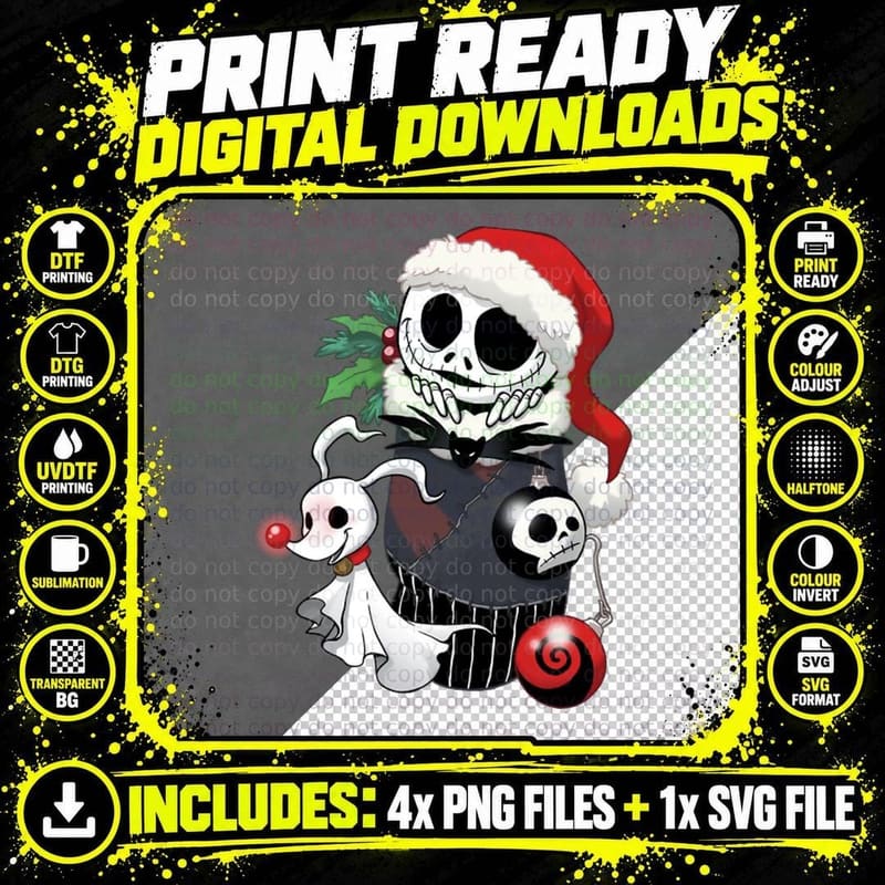 Stocking Stuffer Nightmare T-Shirt Png SVG Digital Bundle