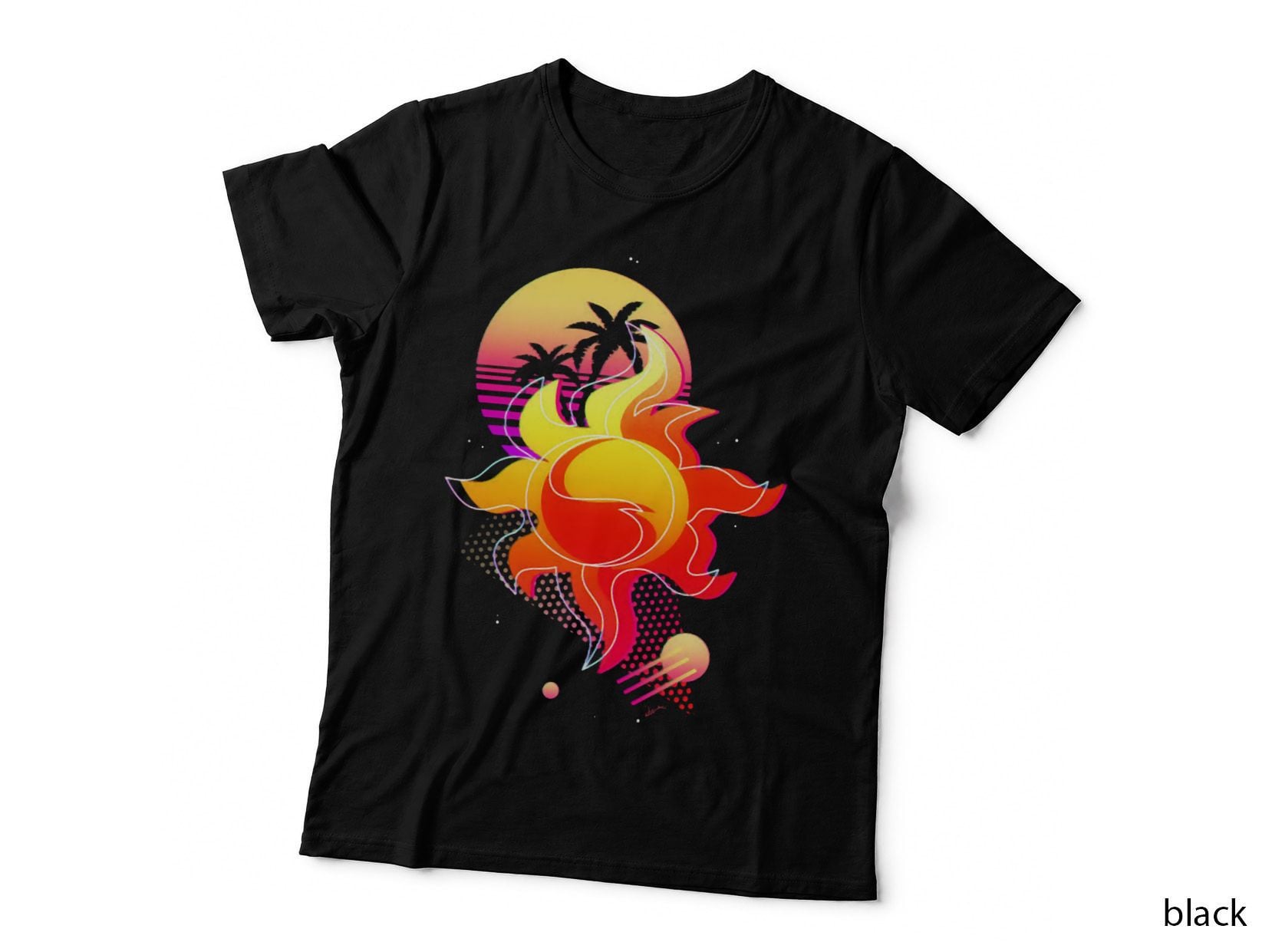 Synthwave Sunset Shimmer Cutie Mark T-Shirt