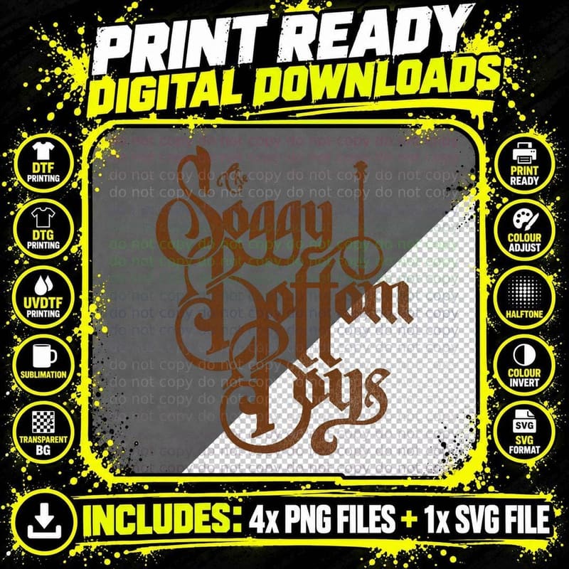 The Soggy Bottom Boys T-Shirt Png SVG Digital Bundle
