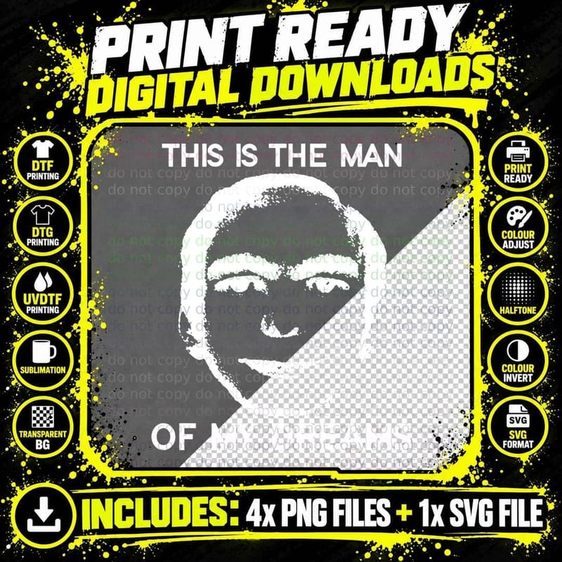 This Is the Man of My Dreams T-Shirt Png SVG Digital Bundle